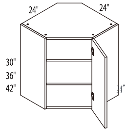 Wall Diagonal Cabinet