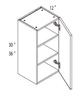 Wall Cabinet-30”H & 36”H