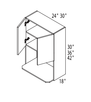 Wall Microwave Cabinet